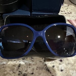 Blue Chanel sunglasses